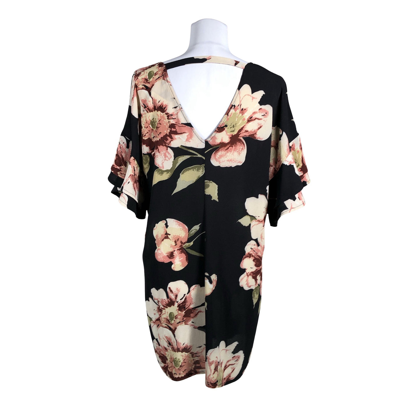 Unisex New Look - Schiffon dress, size 40 - Black (2)