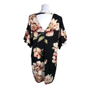 Unisex New Look - Schiffon dress, size 40 - Black (2)
