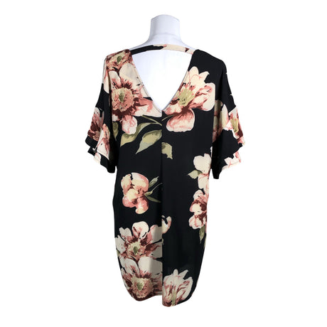 Unisex New Look - Schiffon dress, size 40 - Black (2)