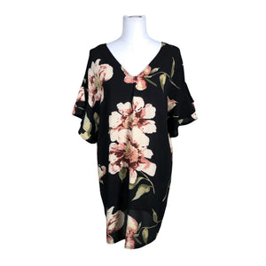 Unisex New Look - Schiffon dress, size 40 - Black (1)
