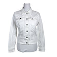 Unisex Red Button - Denim jacket, size 36 - White ()