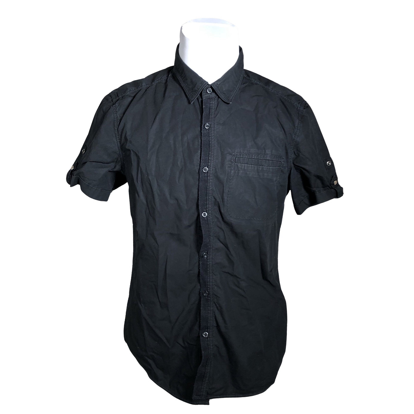 Unisex EDC by Esprit - Collared shirt, size L - Black (1)