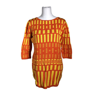 Unisex Marimekko - Knit tunic, size 40 - Orange (1)