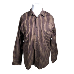 Unisex Marimekko - Collared shirt, size 44 - Brown (1)