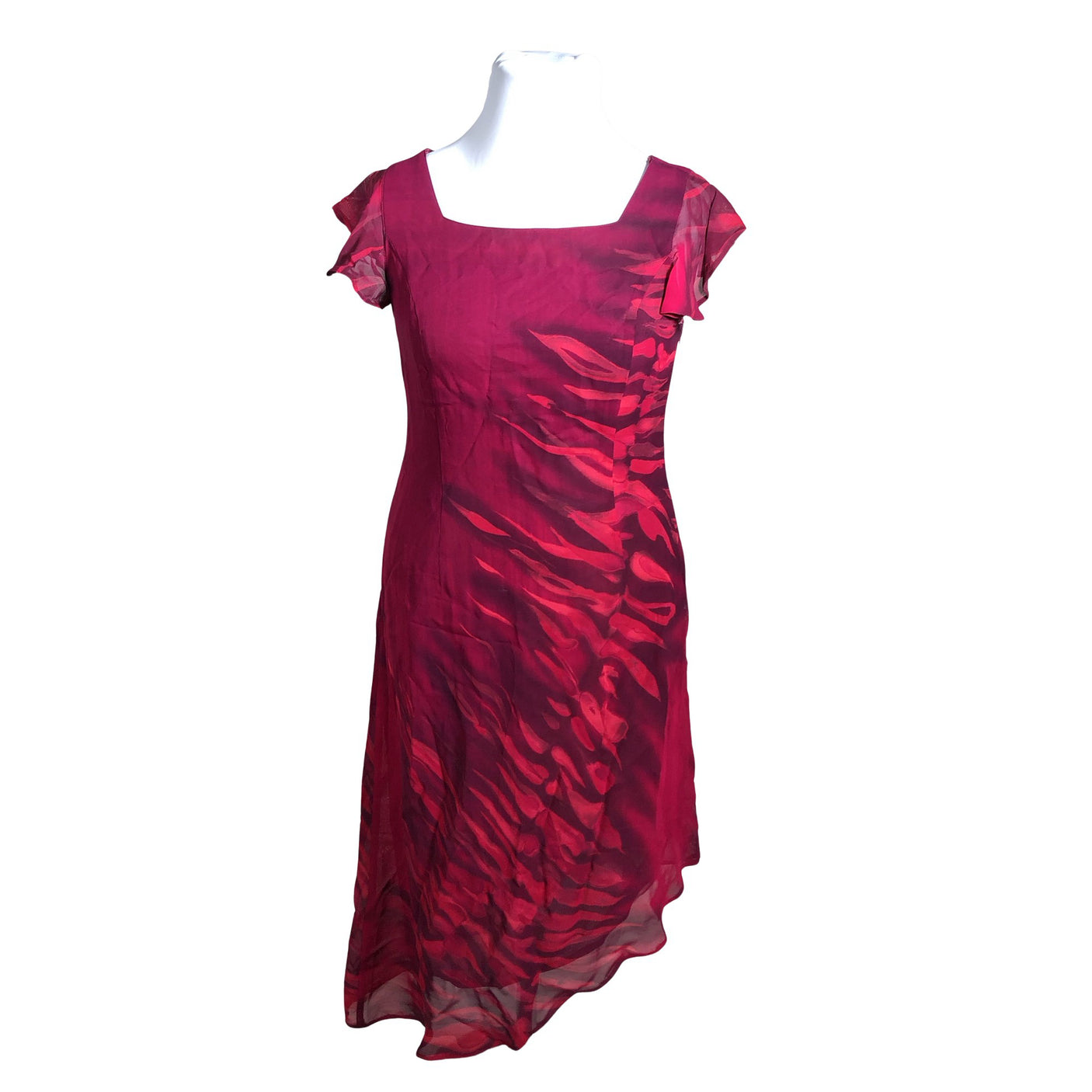 Unisex Steilmann - Schiffon dress, size 42 - Violet (1)