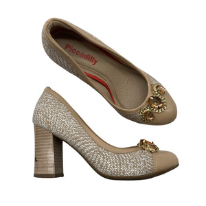 Unisex Piccadilly - Evening high heels, size 36 - Beige (1)