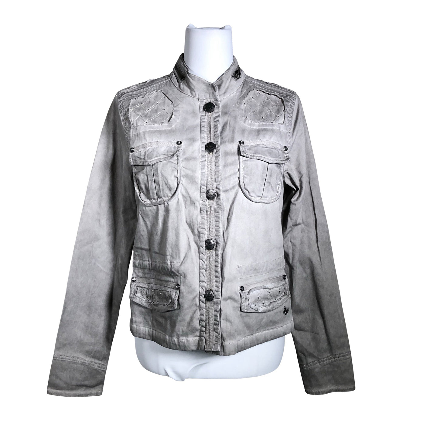 Unisex Cream - Outdoor jacket, size 40 - Gray (1)