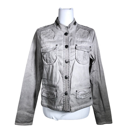 Unisex Cream - Outdoor jacket, size 40 - Gray ()