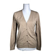 Unisex August Silk - Cardigan, size 40 - Beige ()
