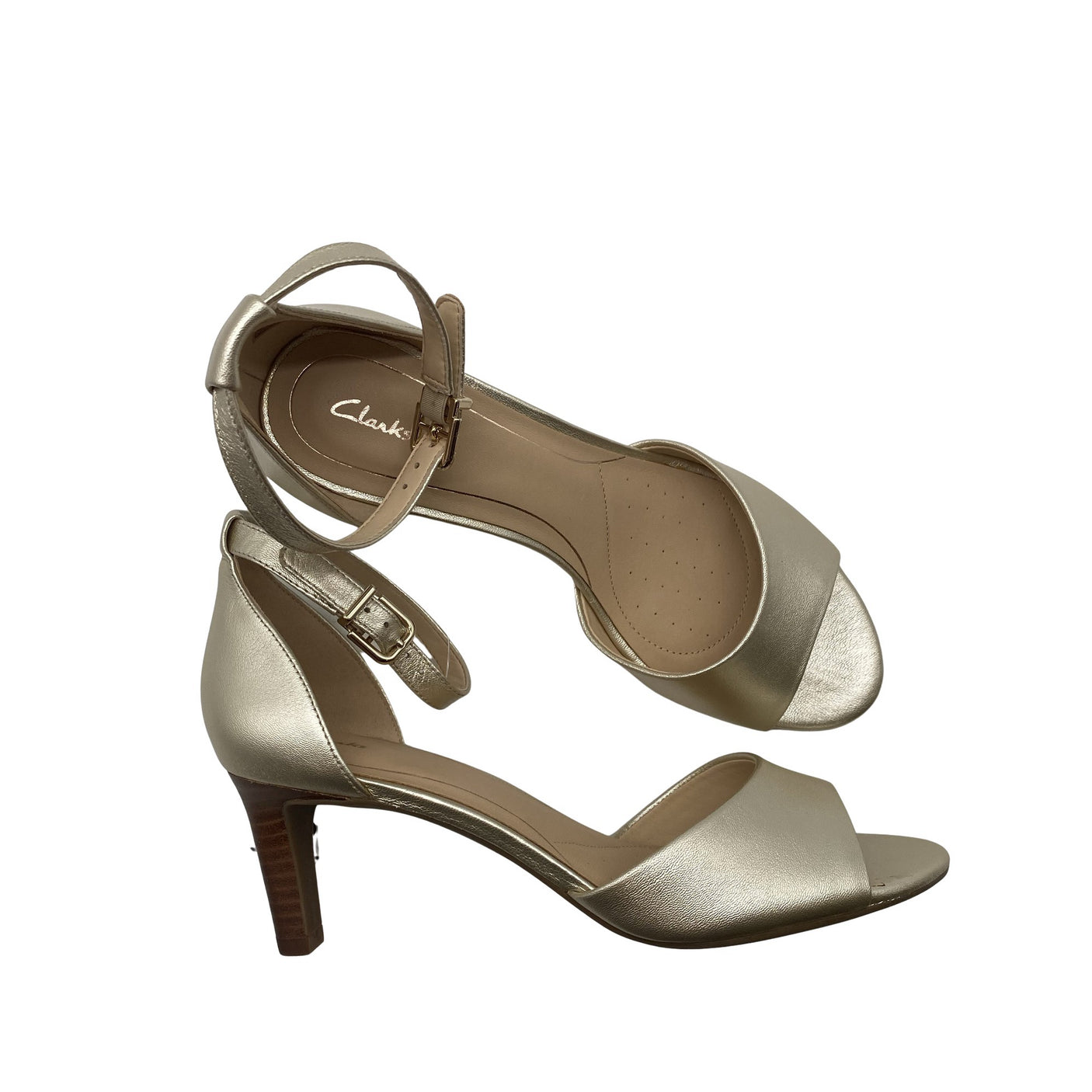 Unisex Clarks - Heeled sandals, size 39 - Gold (1)