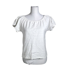 Unisex Second Chance - Short-sleeved blouse, size 38 - White (1)