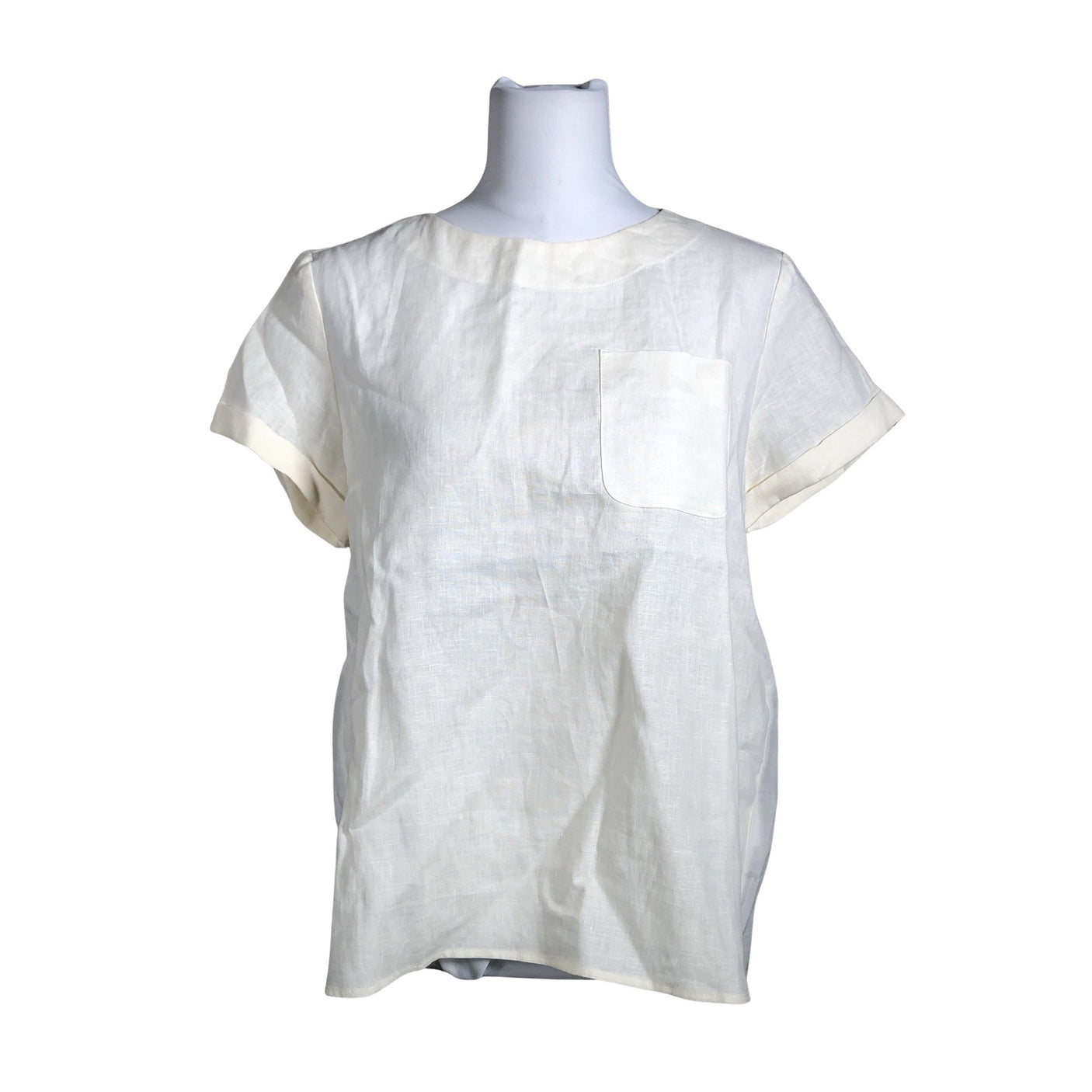 Unisex Marc O'Polo - Short-sleeved blouse, size 36 - Beige (1)