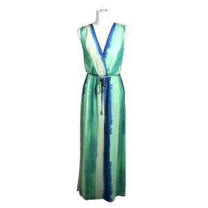 Unisex Esprit - Schiffon dress, size 38 - Green (1)