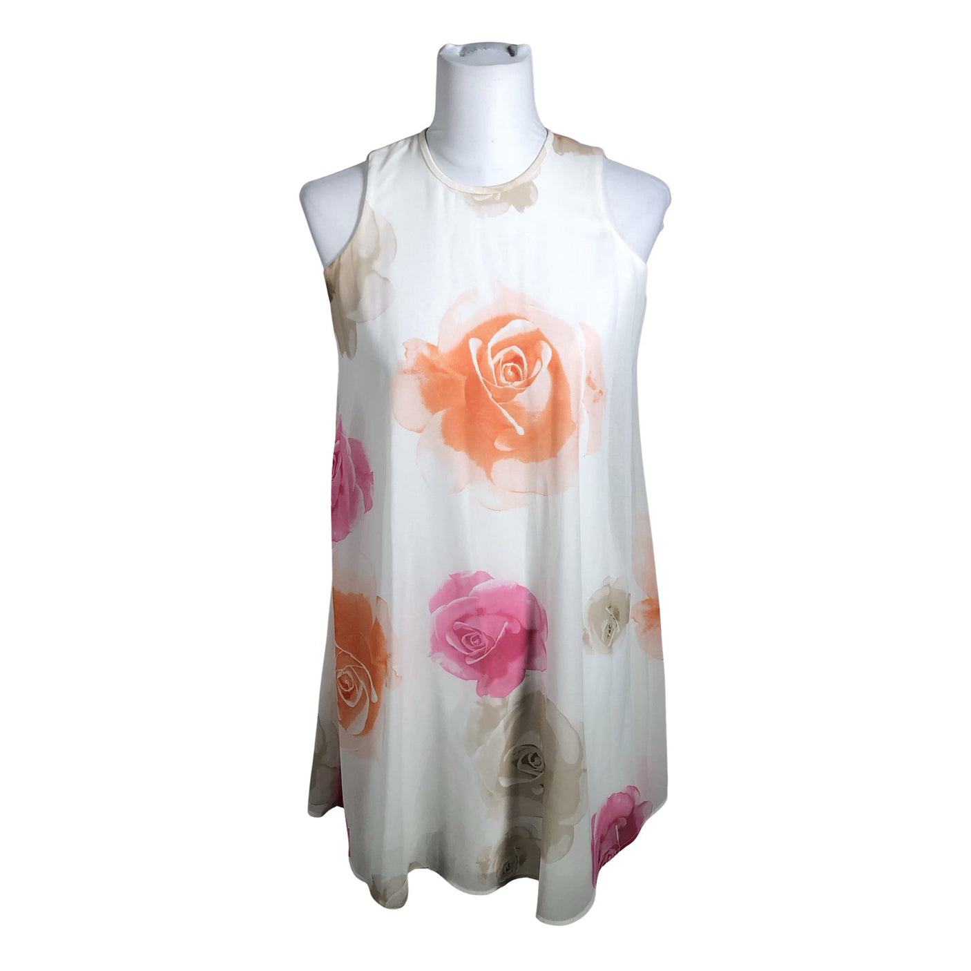 Unisex Calvin Klein - Schiffon dress, size 36 - White (1)