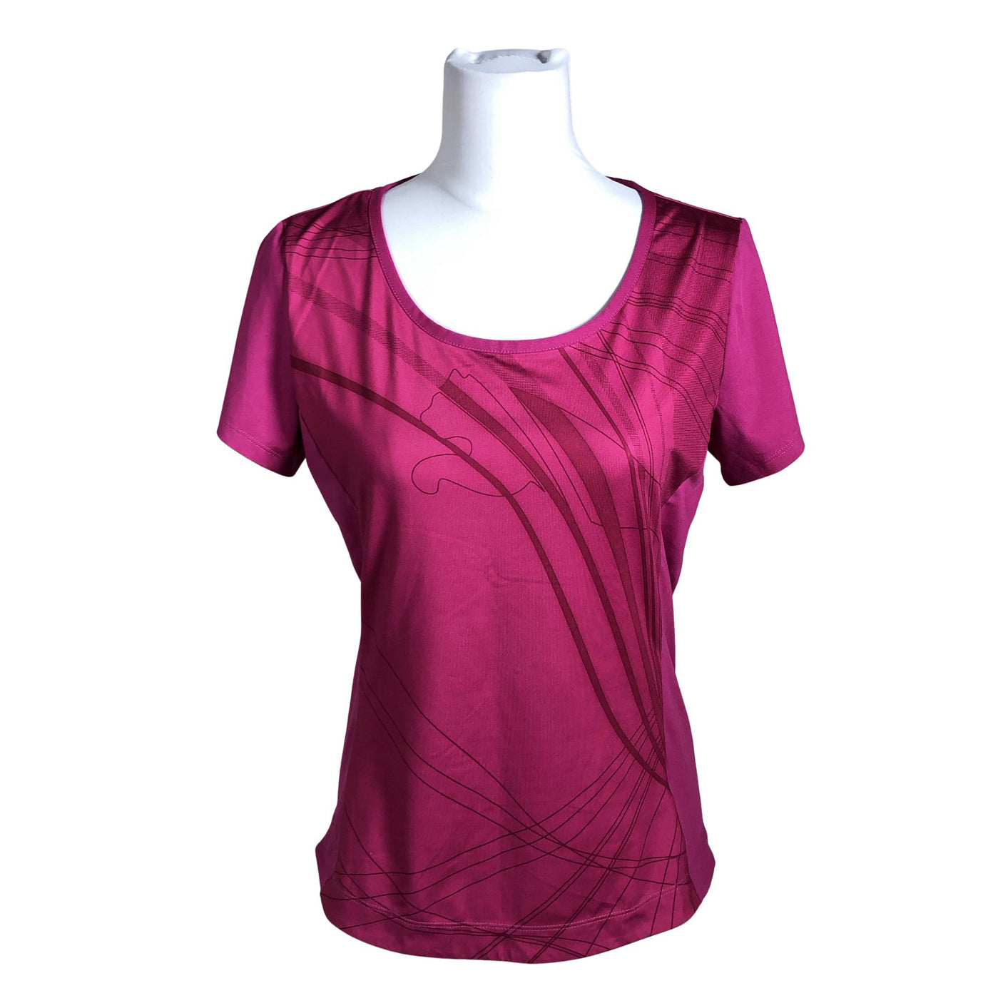 Unisex Puma - Sports shirt, short sleeve, size 38 - Violet (1)