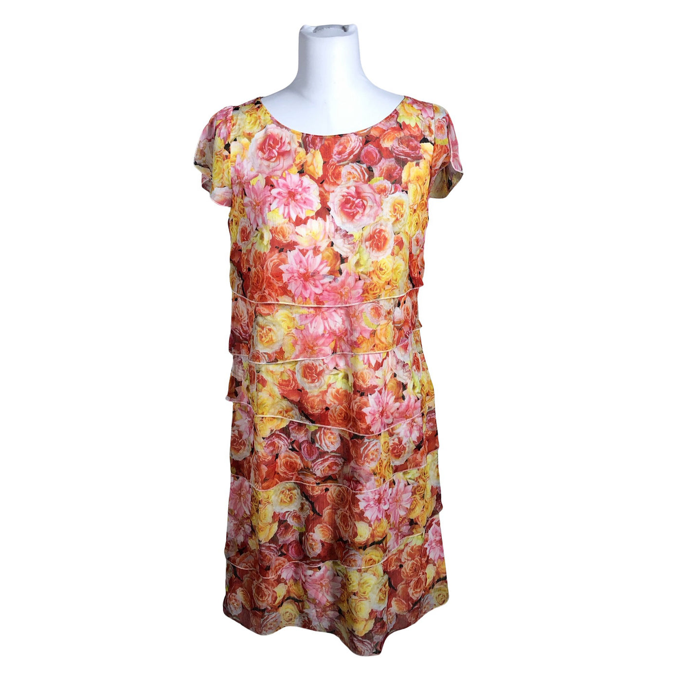 Unisex Betty Barclay - Schiffon dress, size 40 - Pink (1)