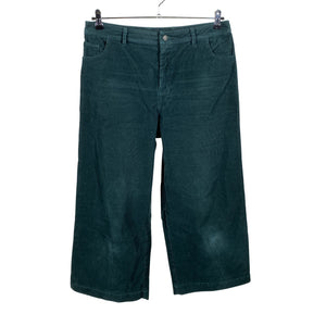 Unisex R-collection - Velvet pants, size 42 - Green (1)