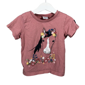 Unisex Polarn O. Pyret - T-shirt, size 92 - 98 - Light pink (1)