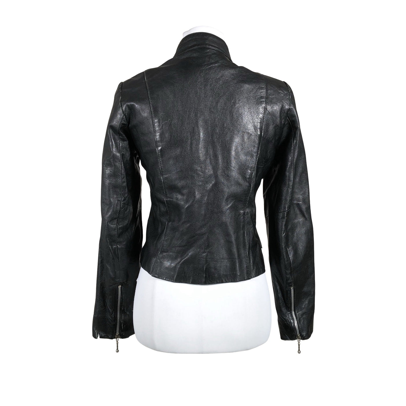 Unisex Saki - Leather jacket, size 38 - Black (2)