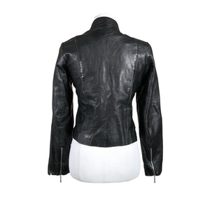 Unisex Saki - Leather jacket, size 38 - Black (2)
