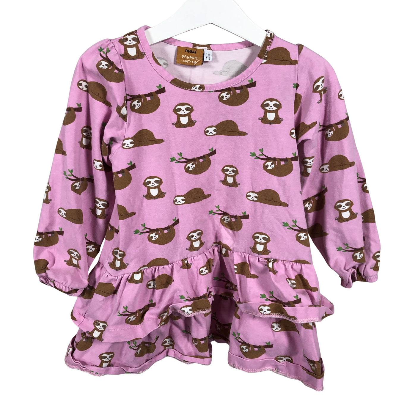 Unisex me&i - Tricot dress, size 110 - 116 - Pink (1)