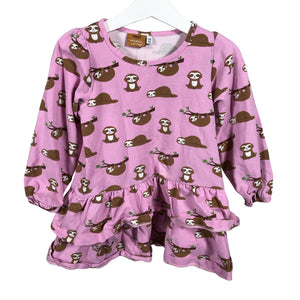 Unisex me&i - Tricot dress, size 110 - 116 - Pink (1)