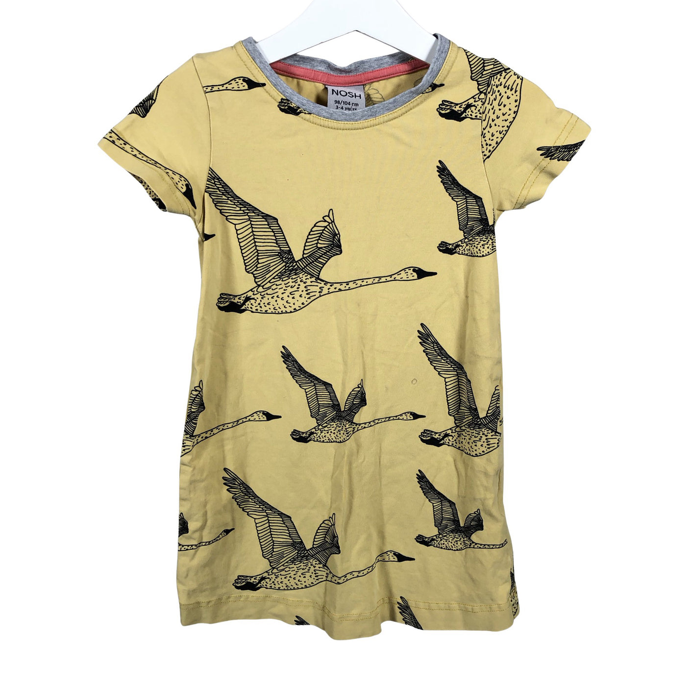 Unisex NOSH - Tricot dress, size 98 - 104 - Yellow (1)