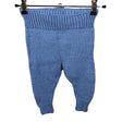 Unisex Handmade - Tricot pants, size 86 - 92 - Light blue ()