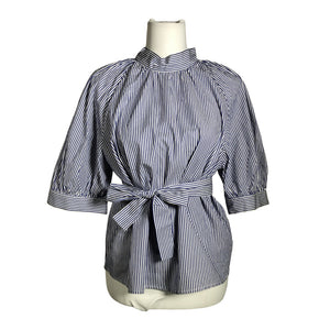 Unisex Holly & Whyte by Lindex - Short-sleeved blouse, size 40 - Blue (1)