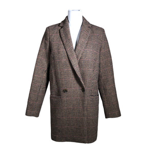 Unisex Samsoe&Samsoe - Wool coat, size 36 - Brown (1)