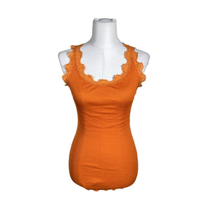 Unisex Rosemunde - Tricot tank top, size 40 - Orange (1)
