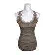 Unisex Rosemunde - Tricot tank top, size 38 - Brown ()