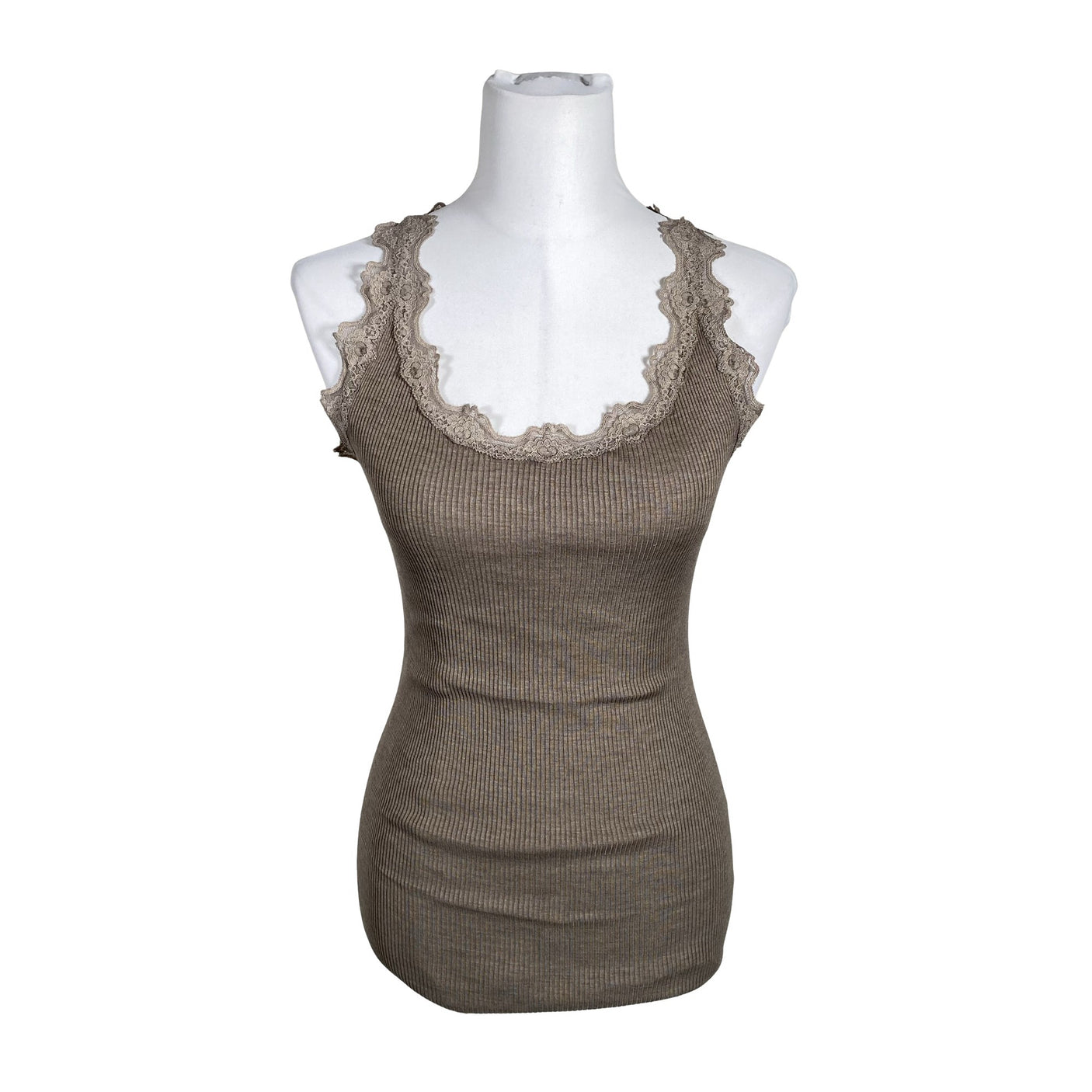 Unisex Rosemunde - Tricot tank top, size 38 - Brown (1)