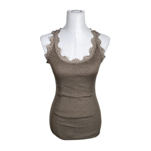 Unisex Rosemunde - Tricot tank top, size 38 - Brown (1)