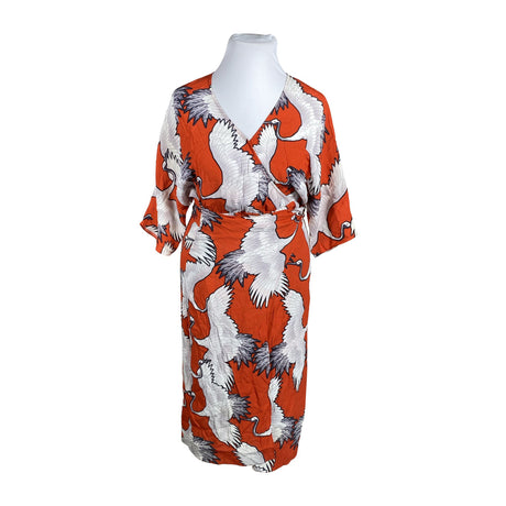 Unisex Mint Velvet - Schiffon dress, size 42 - Red ()
