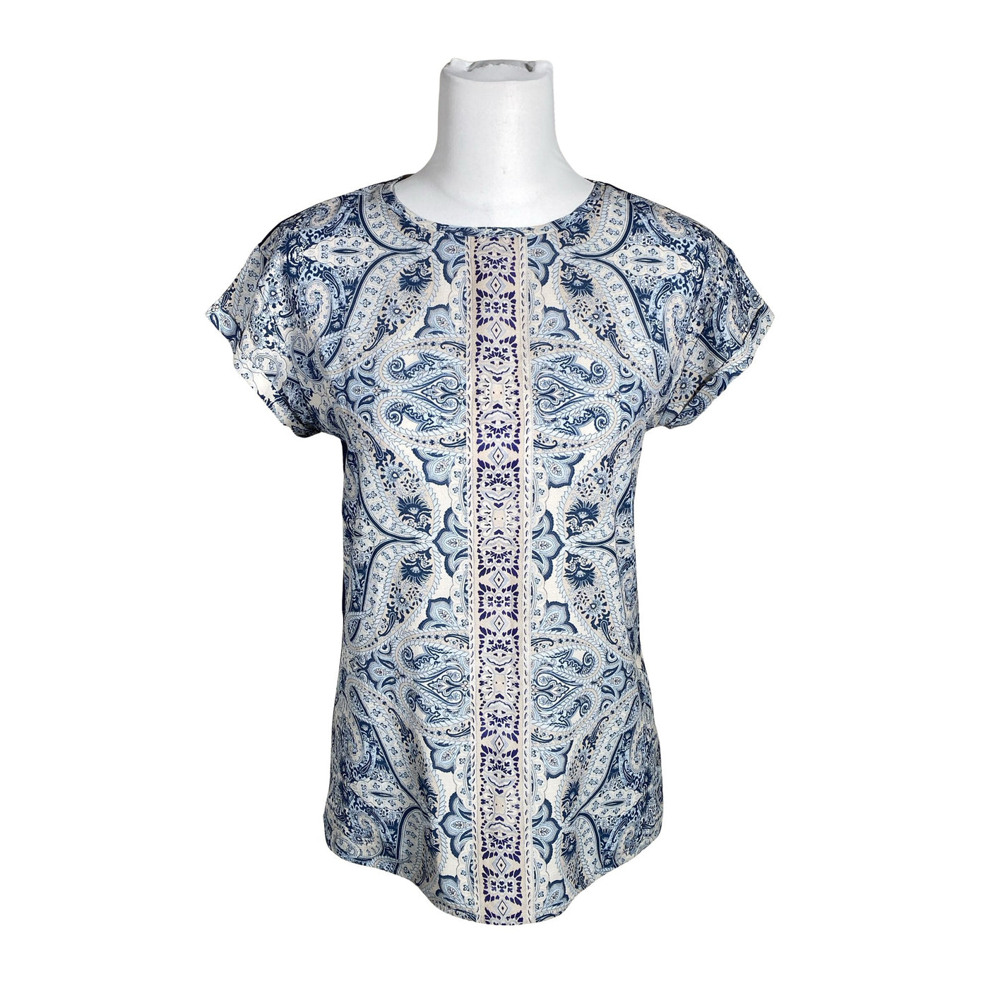 Unisex Esprit - Short-sleeved blouse, size 38 - Light blue (1)
