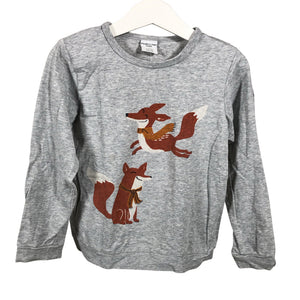 Unisex Polarn O. Pyret - Tricot shirt, size 104 - 110 - Gray (1)
