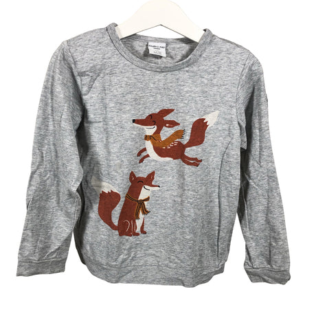 Unisex Polarn O. Pyret - Tricot shirt, size 104 - 110 - Gray ()