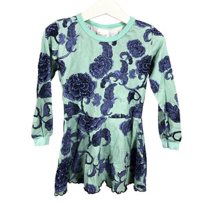 Unisex Handmade - Tricot dress, size 98 - 104 - Green (1)