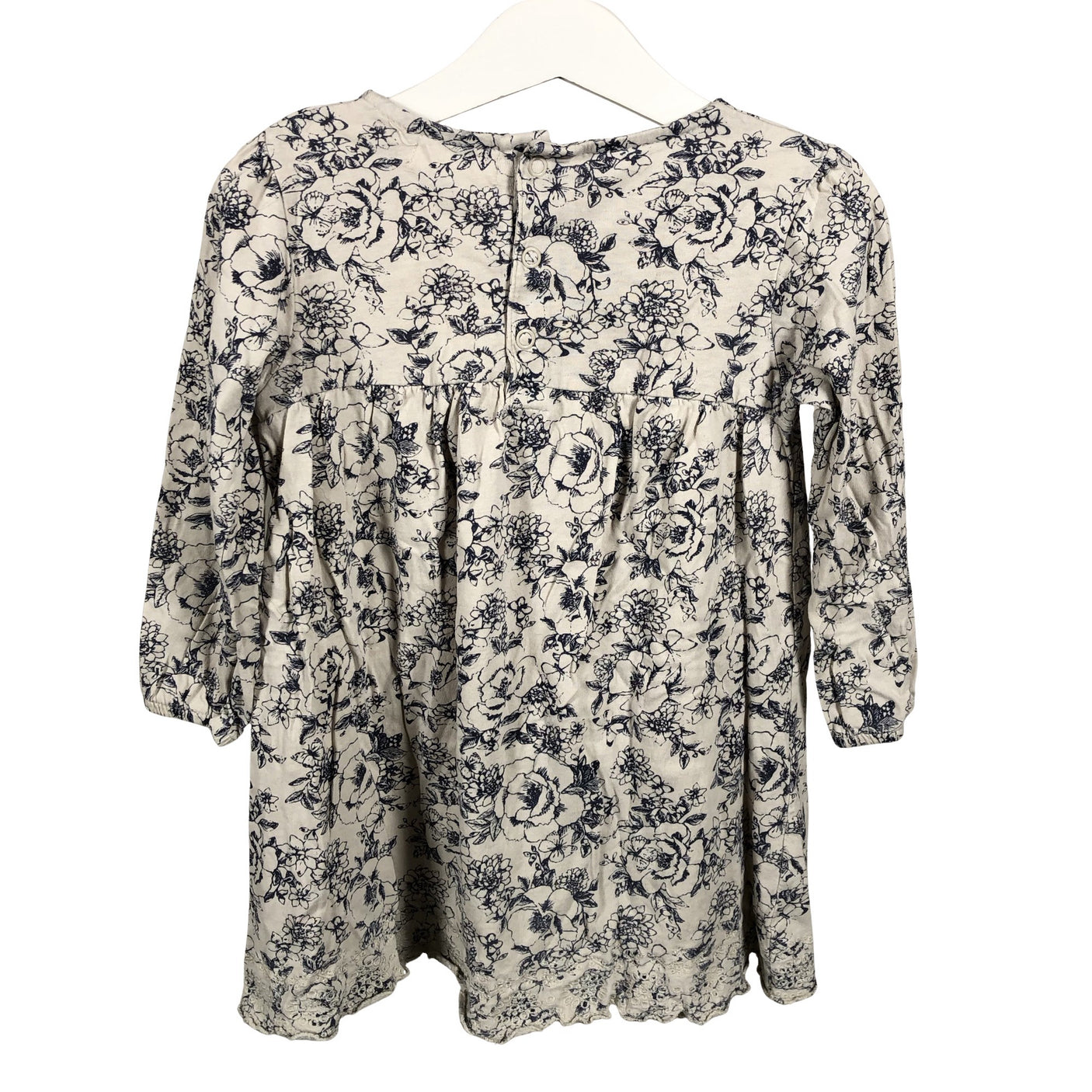Unisex Newbie - Tricot dress, size 92 - 98 - Beige (2)