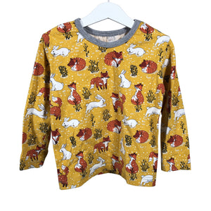 Unisex Handmade - Tricot shirt, size 110 - 116 - Yellow (1)