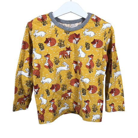 Unisex Handmade - Tricot shirt, size 110 - 116 - Yellow ()