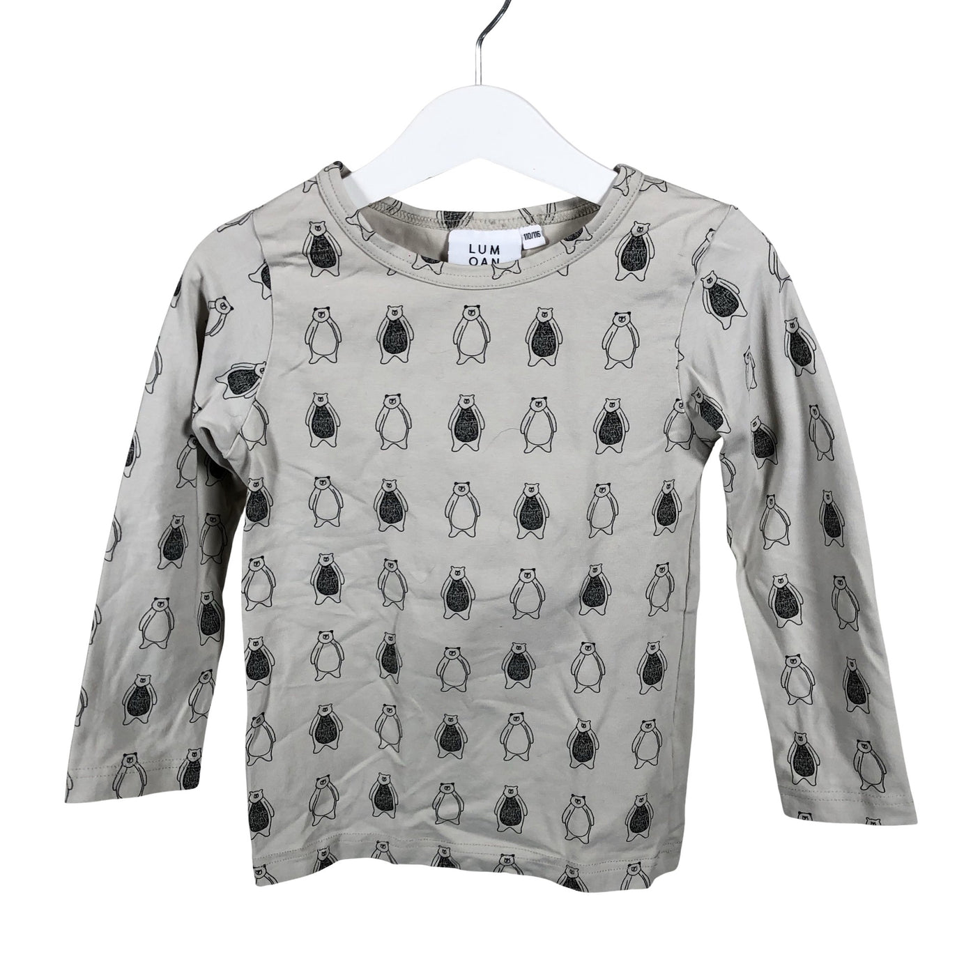 Unisex Lumoan - Tricot shirt, size 110 - 116 - Gray (1)