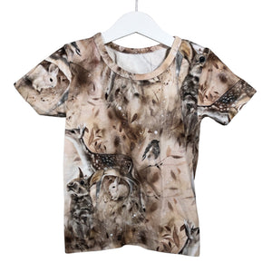 Unisex Handmade - T-shirt, size 98 - 104 - Beige (1)