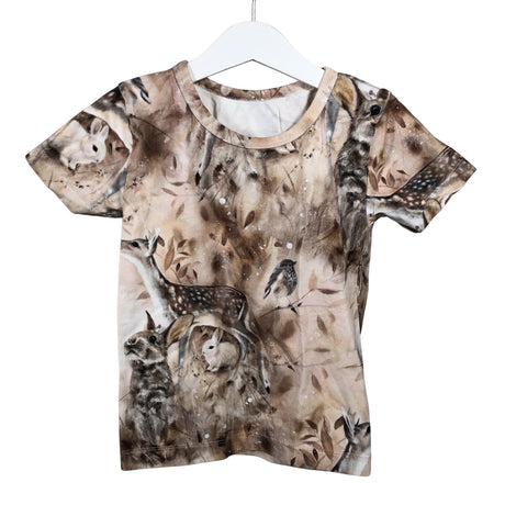 Unisex Handmade - T-shirt, size 98 - 104 - Beige ()