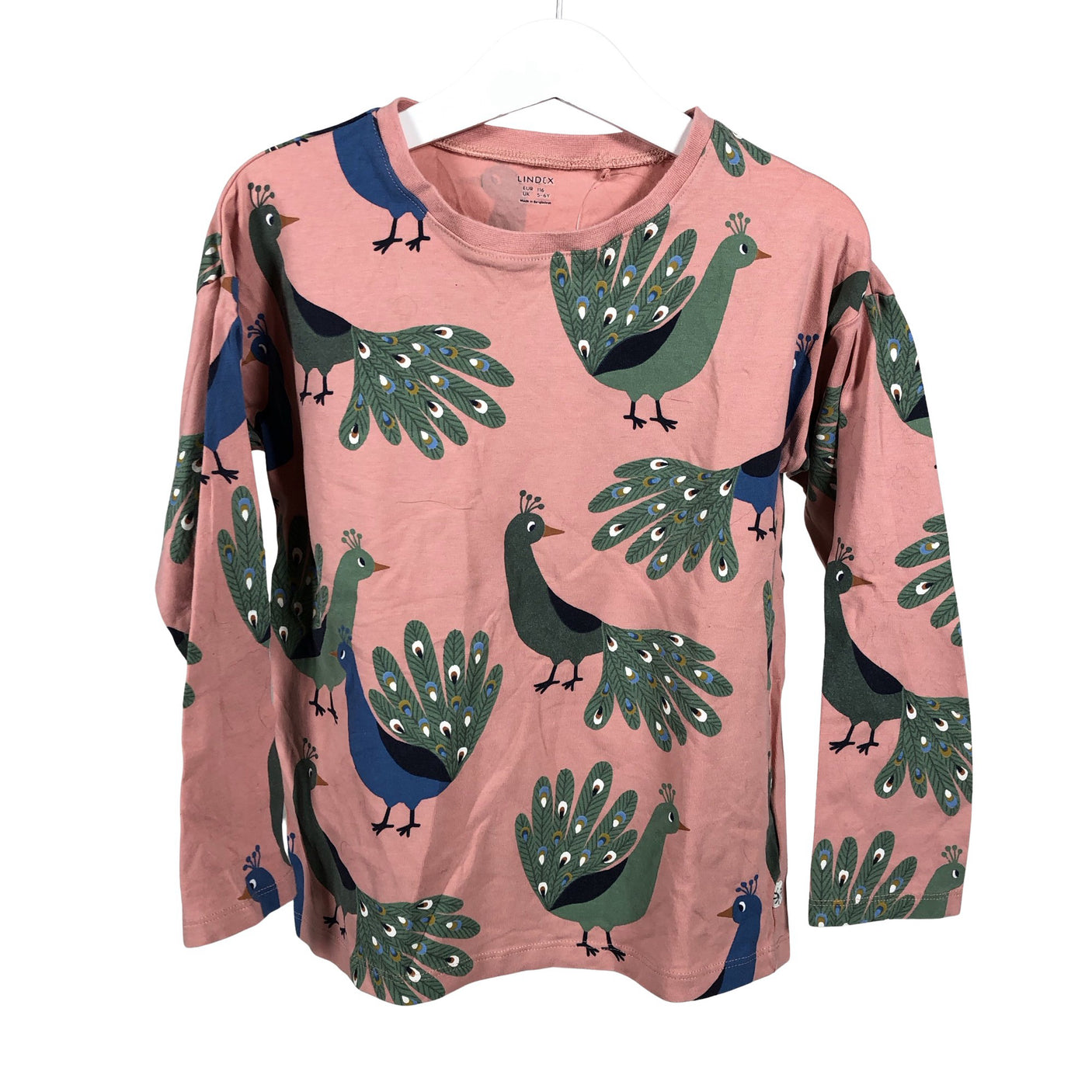 Unisex Lindex - Tricot shirt, size 110 - 116 - Light pink (1)