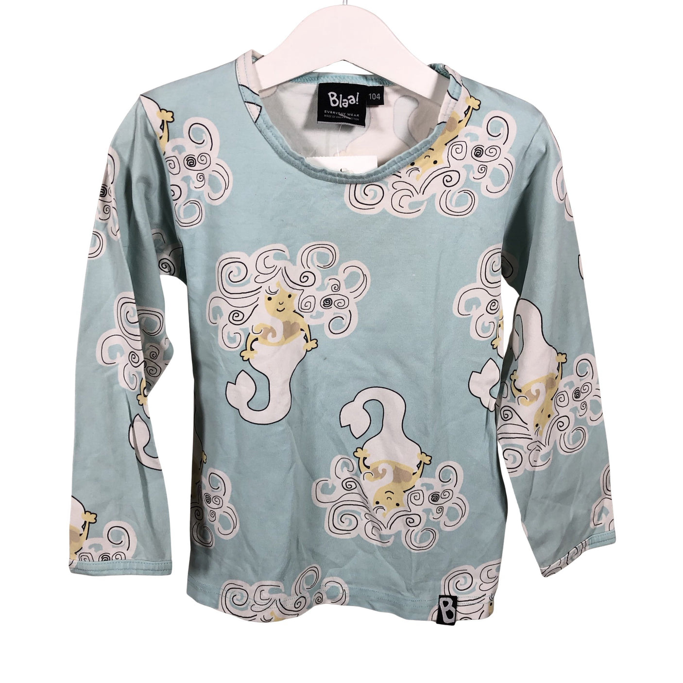 Unisex Blaa - Tricot shirt, size 98 - 104 - Light blue (1)