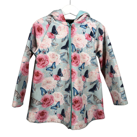Unisex Handmade - Soft shell jacket, size 122 - 128 - Light blue ()