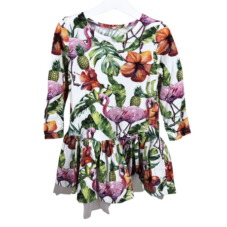 Unisex Handmade - Tricot dress, size 98 - 104 - White ()