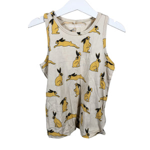 Unisex Mini Rodini - Tricot tank top, size 116 - 122 - Beige (1)